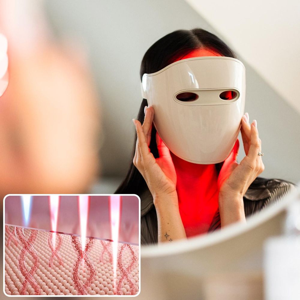 Neno Beauty Alva kabellose LED Maske mit 4 Lichtwellenlängen und Timer