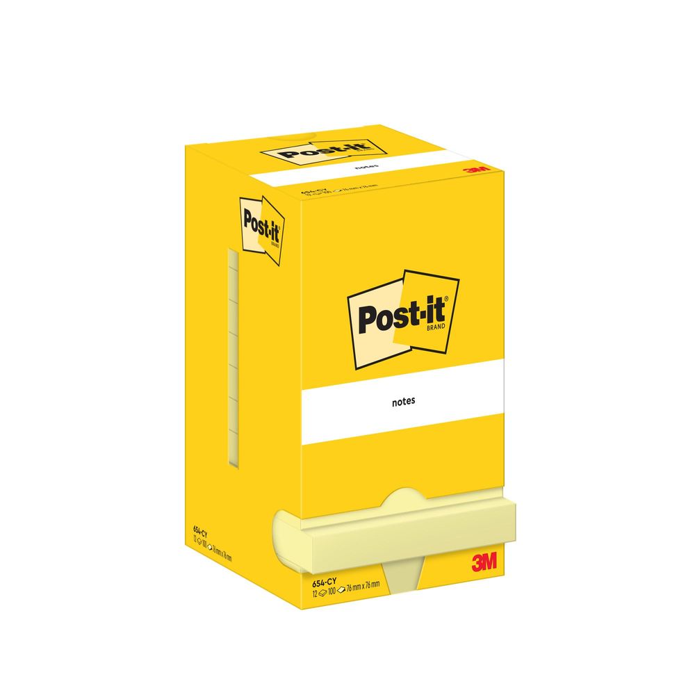 Post-it® Notes Haftnotizen selbstklebend, 12 Blöcke