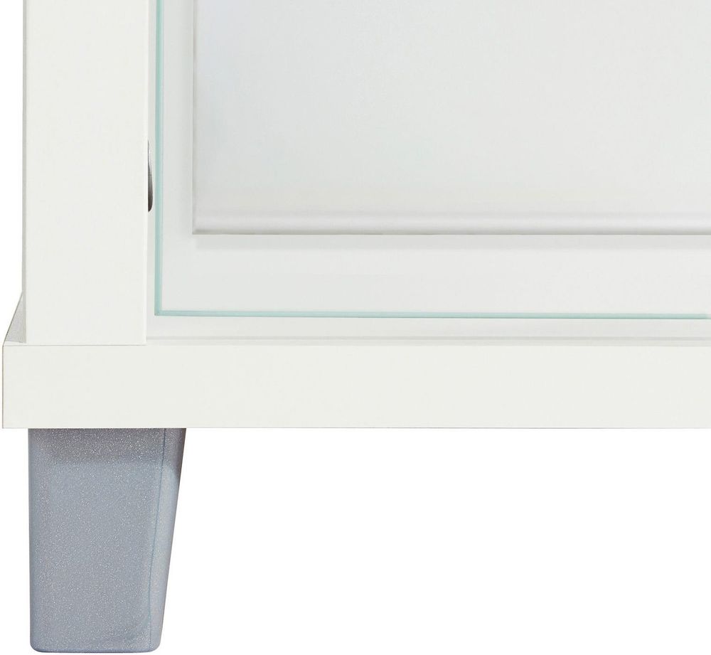 freiraum Glasvitrine OPTIMA – schmale Standvitrine mit ESG-Glastür