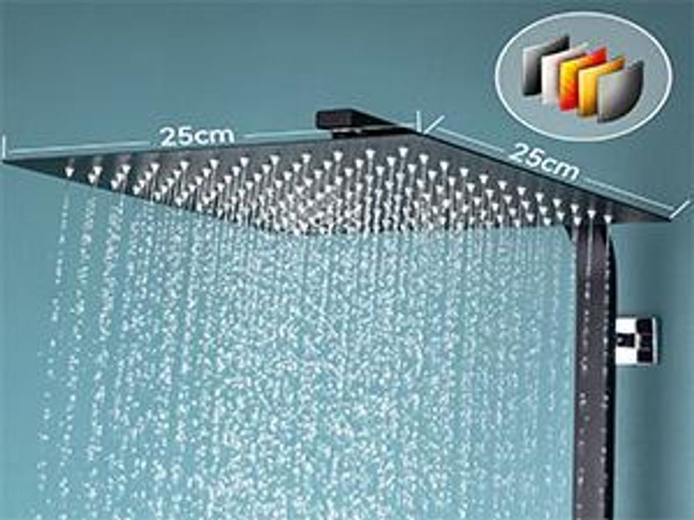 Auralum Duschsystem Regendusche ohne armatur Edelstahl Duschstange mit Handbrause Höhenverstellbare Massage Duschpaneel