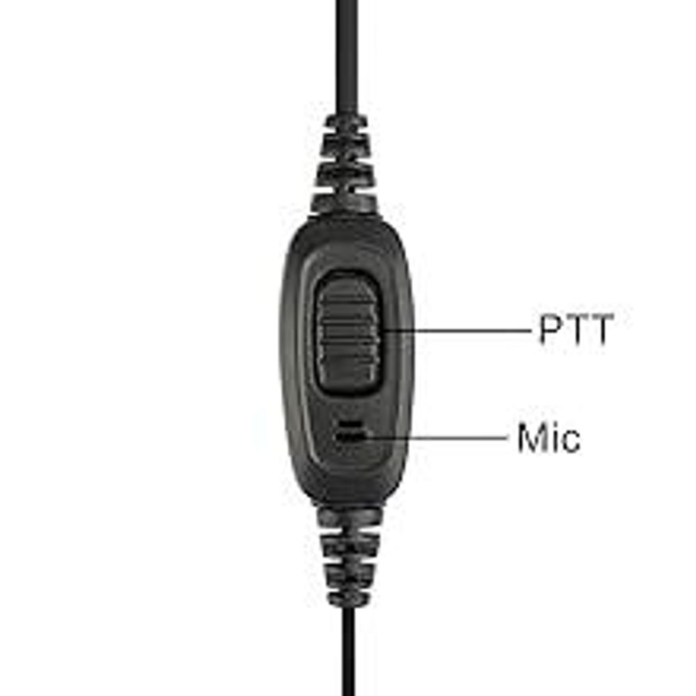Retevis RE3120 Funkgeräte Headset, 2 Pin C-Typ Kopfhörer, Kompatibel mit Walkie Talkie Retevis RT24 RT24V RT27 RT22 RT622 RT28 RT617(10 STK)