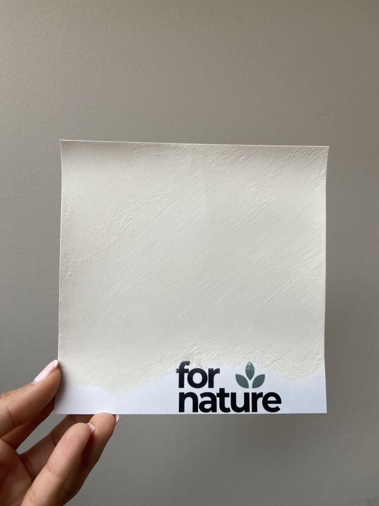 Farba wapienna Fornature LIMEA, próbnik koloru Len (Ecru), do ścian i sufitów wewnątrz