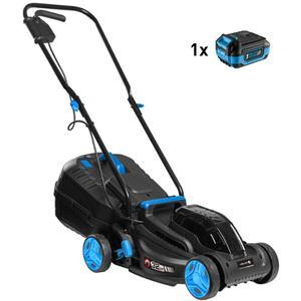 HÖGERT TECHNIK - Akku Rasenmäher 18V 32 cm bürstenloser Elektromäher mit Grasfangkorb, kompakter Gartenmäher - Hat keine Batterien