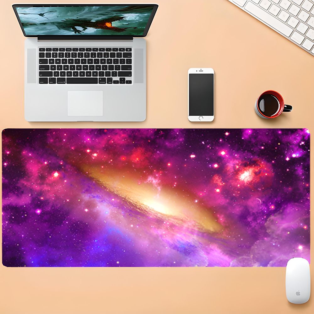 Mauspad XXL Gaming 900x400 mm Groß Tischunterlage Large Size Spezielle Oberfläche Schreibtischunterlage Verbessert Präzision Geschwindigkeit Retoo