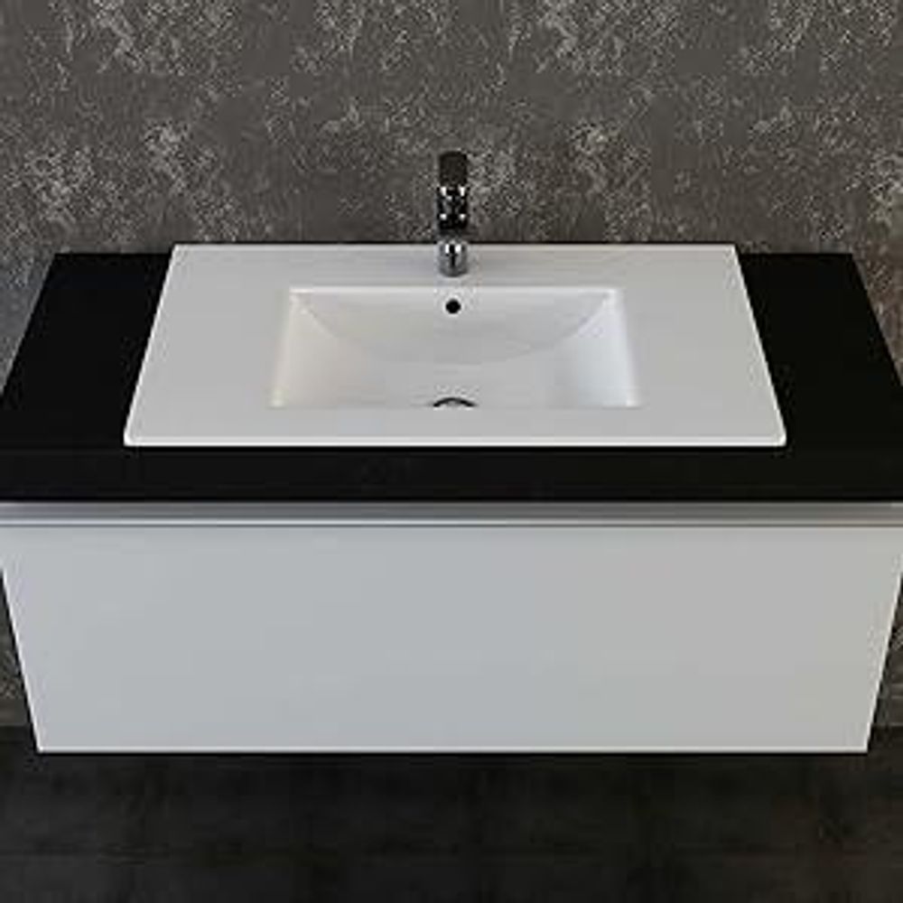 VILSTEIN© Keramik Einbauwaschbecken Einbau Einsatz Waschbecken Becken Handwaschbecken 62cm