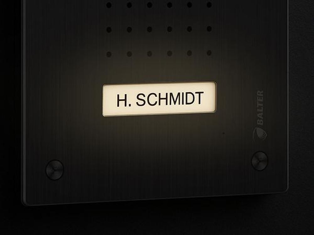 Entri L Video Türsprechanlage, 1 Familienhaus mit 7-Zoll Monitor, 2-Draht, Unterputz, Video Türklingel Smartphone App, Full HD Kamera, schwarz