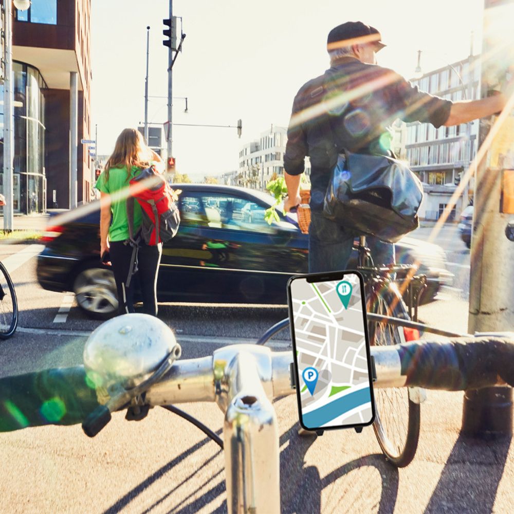 Fahrrad Handyhalterung Universal Bike Halterung Smartphone Lenker Halter für Handy Smartphone 360° Drehbar Motorrad Scooter iPhone Samsung Gelb Retoo