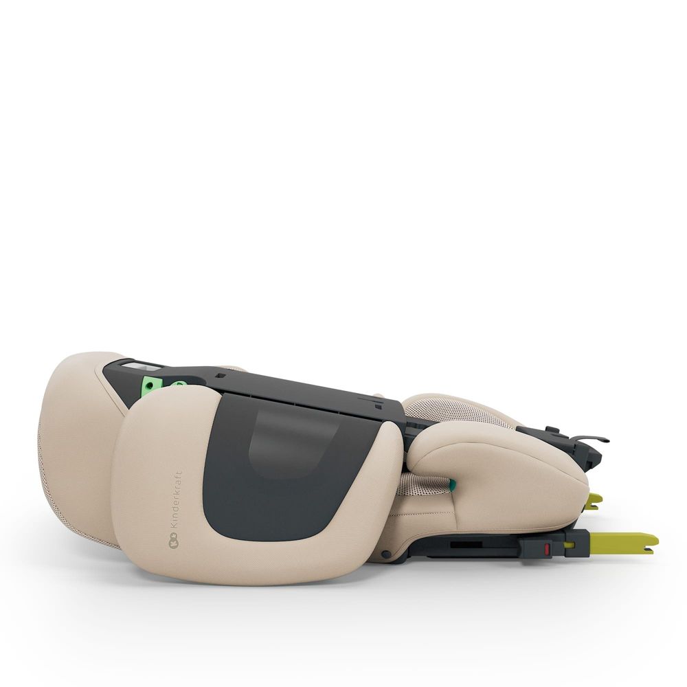 Kinderkraft Kindersitz XPAND 2 PRO i-Size – 100-150 cm – ISOFIX & Gurt – DUO EXPAND-System – Seitenaufprallschutz – klappbar, Beige