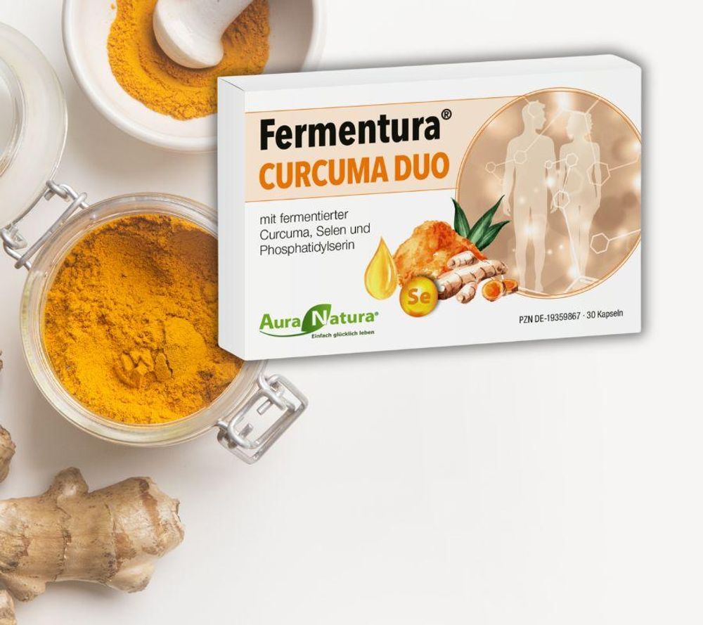 Auranatura Fermentura Curcuma Duo Kapseln 30 St