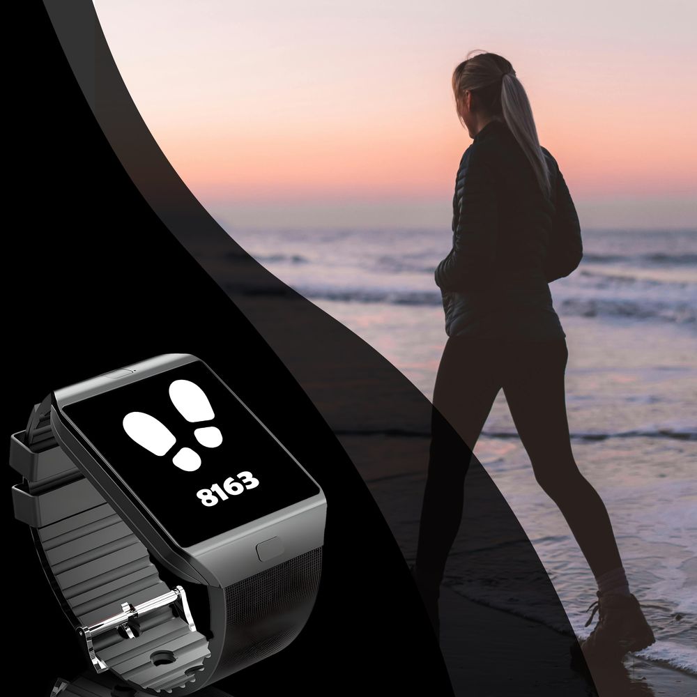 Smartwatch mit Telefonfunktion, 1.54" HD Touchscreen Fitness Tracker, IP67 wasserdicht, Pulsmesser, Schrittzähler, Schlafmonitor für Android iOS Retoo