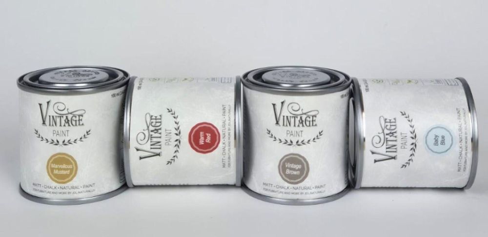 Mat Natural Vintage Paint Kreidefarbe – Möbelfarbe Matt | Wasserbasiert VOC-arm EN 71-3 EU Ecolabel | 65+ Farben | Shabby Chic & Vintage Look - 700 ml - Moss Grün
