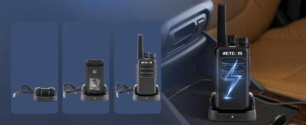 Retevis RT668 Funkgerät Großer Reichweite, PMR446 Walkie Talkie für Erwachsene, Handfunkgerät mit VOX Energiesparfunktion für Familien, Camping