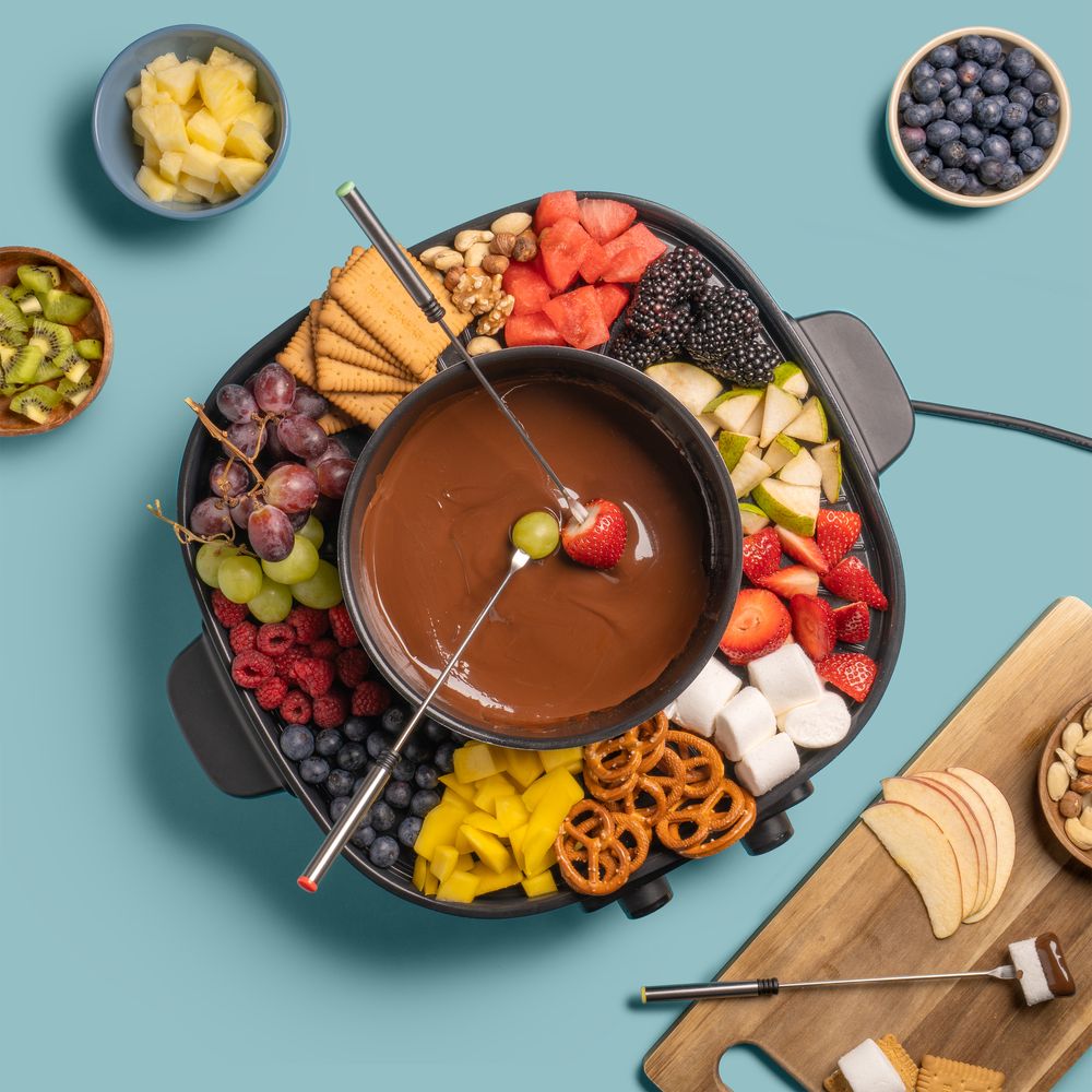 REISHUNGER Elektrischer Hot Pot mit Grillfunktion – für 2-4 Personen – 2 Liter Füllvolumen – Hot Pot mit Deckel