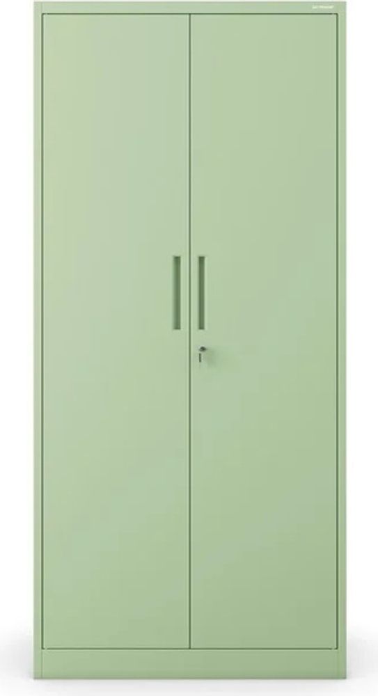 Aktenschrank Büroschrank Metallschrank Stahlschrank Werkzeugschrank Stahlblech Pulverbeschichtet Flügeltürschrank Abschließbar 195 cm x 90 cm x 40 cm Farbe: Pastellgrün
