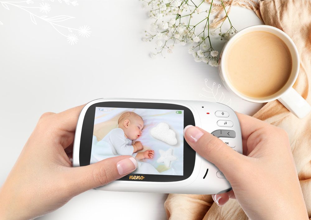 Babyphone mit Nachtsicht, Temperatursensor und Gegensprechfunktion