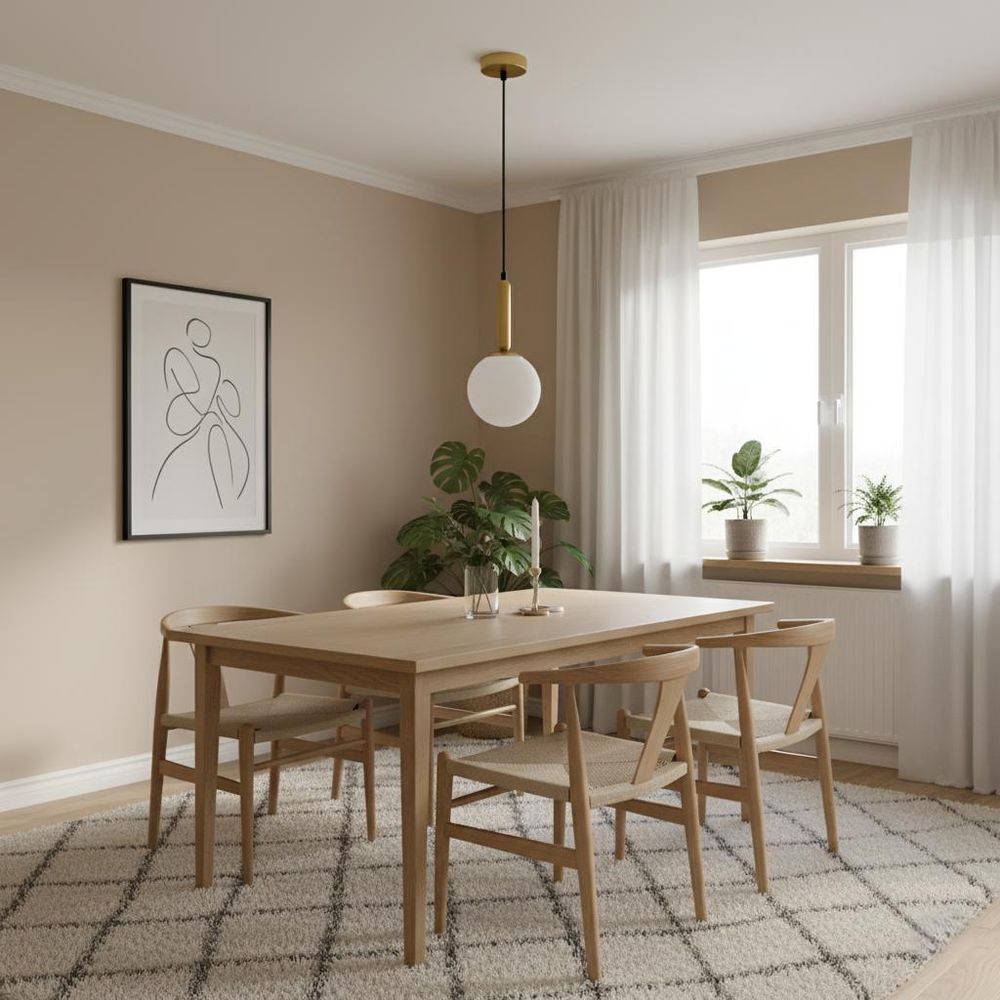 MasterLED Pendelleuchte - E27 Fassung - Gold - Kugel aus Opalglas - Metall - modern für Esszimmer & Wohnzimmer