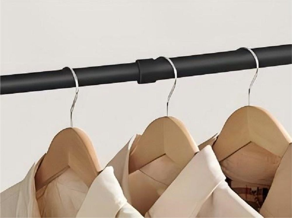 SONGMICS Kleiderständer deckenhoch, 3-stufige Garderobe, verstellbar, mit Greifarm, 1 Reihe