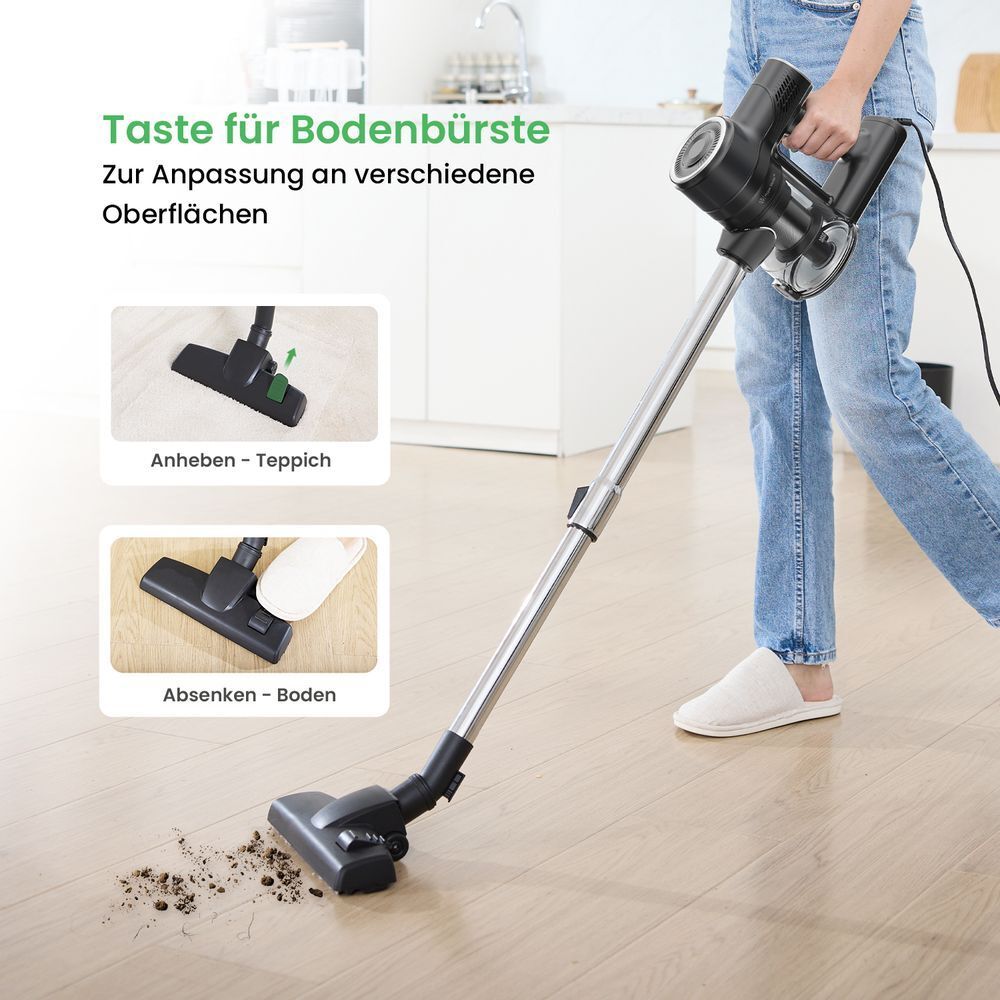 Handstaubsauger für Teppich Hartböden Staubsauger für Tierhaare