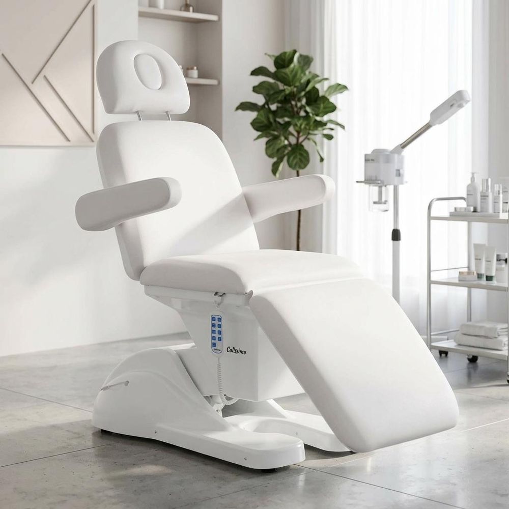 Fotel kosmetyczny elektryczny do salonu kosmetycznego pedicure ogrzewanie 3 siłowniki Mazaro