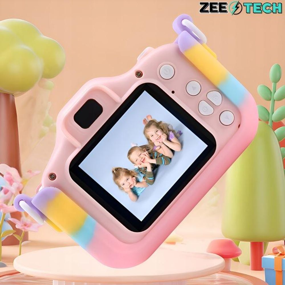 Digitale Kinderkamera 40Mp - Spielzeugkamera Mit Spielen + 32Gb Karte