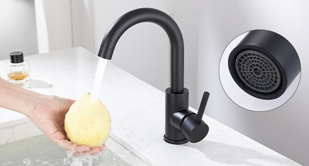 Niederdruck Wasserhahn Küche, Wasserhahn 360° Drehbar Küchenarmatur Niederdruck aus Edelstahl, Spültischarmatur für Spüle Boiler oder Untertischgeräte