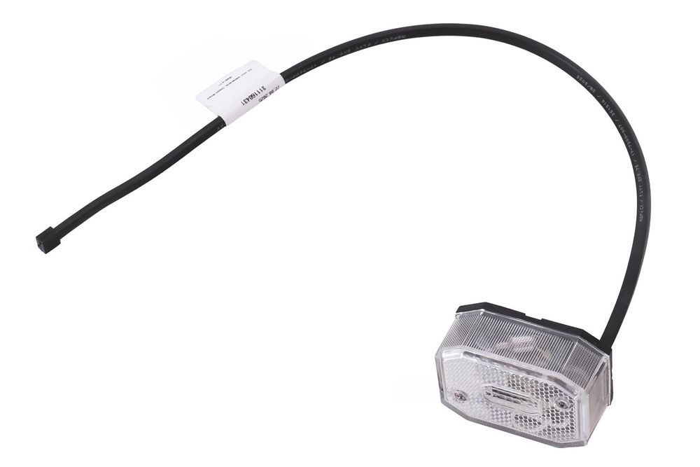 Umrissleuchte Flexipoint weiß 0,5 M/12V für Pkw-Anhänger