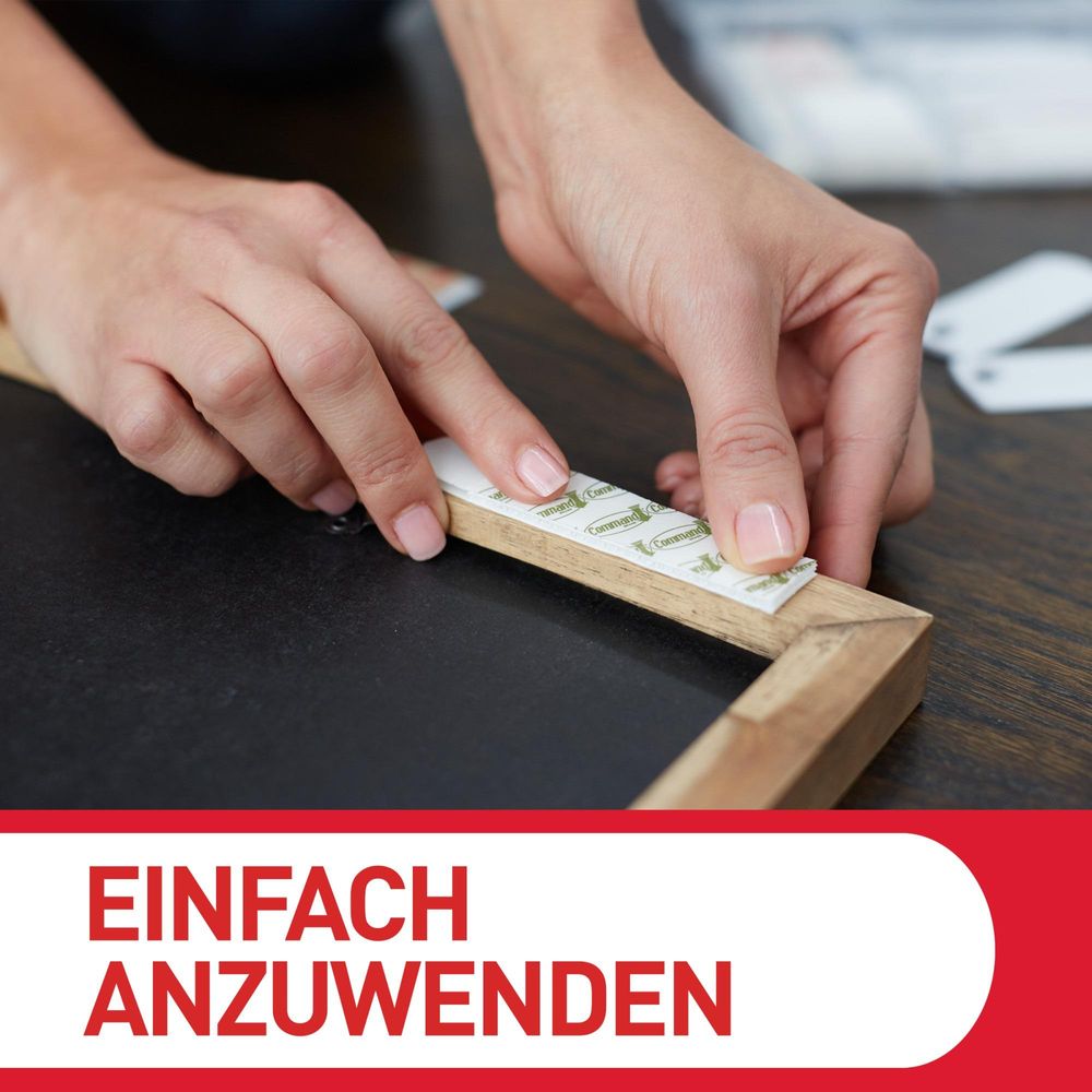 Command™ Bilder-Montage-Strips, Weiß, XL, 4 Paare, Selbstklebend ohne Bohren