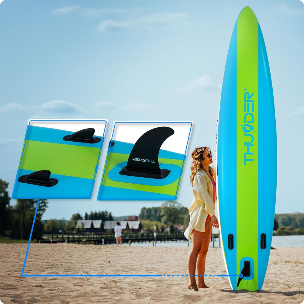 Thunder Itto Touring Stand Up Paddle Board 380 x 75 x 15 cm Blau 150 kg