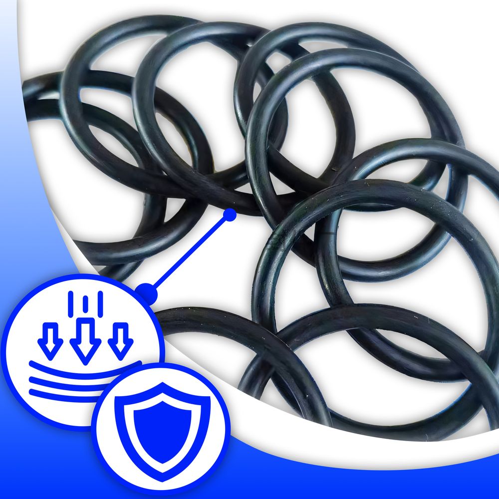 Dichtungsringe Set, O-Ring Sortiment 419-tlg, NBR Ø3-50 mm, O Ringe Dichtungsset, Gummi Dichtung Sortiment, Dichtring Retoo