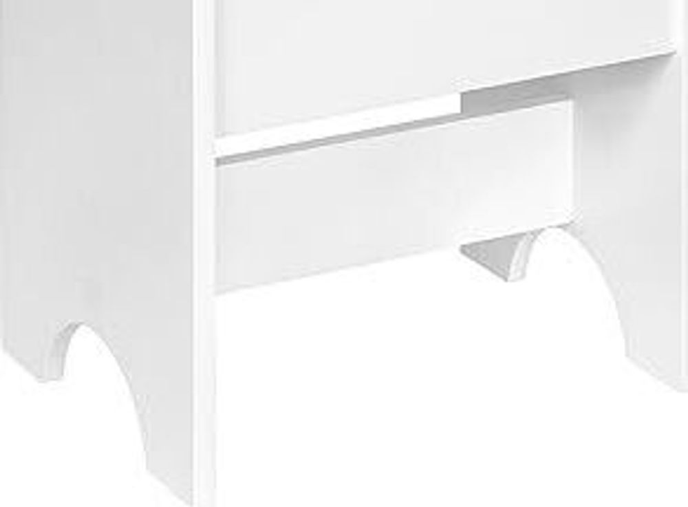 WOLTU Schminkhocker, Sitzhocker Hocker für Schminktisch, Polsterhocker mit Leinenbezug, aus Holz, Schminktischstuhl für Schlafzimmer, 150 kg belastbar, Weiß Beige
