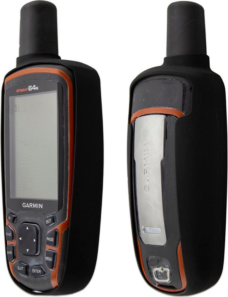 caseroxx Schutz-Hülle TPU-Hülle kompatibel mit Garmin GPSMAP 62 / 64 / etc., Gummi Handy Tasche schwarz  – Detailansicht