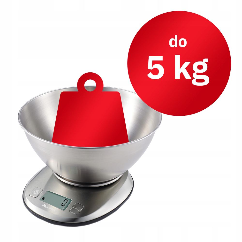Küchenwaage mit 1-Gramm-Genauigkeit und 5-kg-Tragkraft