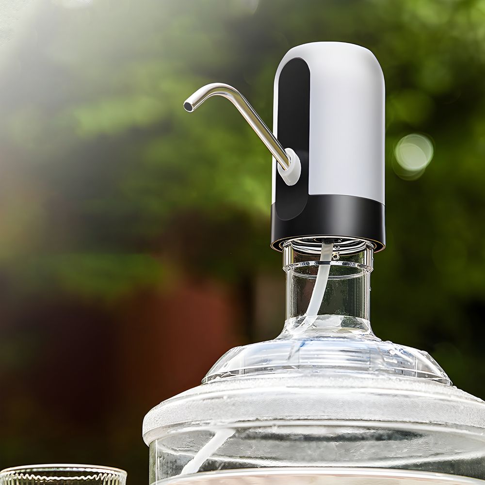Wasserspender Tragbare Trinkwasserpumpe Elektrische USB Wasserpumpe Dispenser Wasser Wasserflasche für PET Flaschen Kanister Camping Kühlschrank Retoo