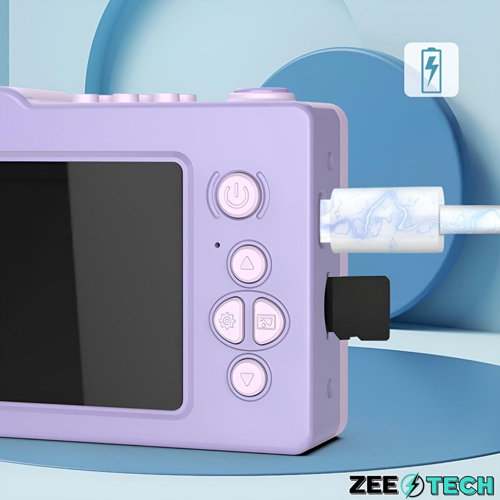 Digitale Kinderkamera 40Mp Selfie-Kamera Spiele + 32Gb Karte