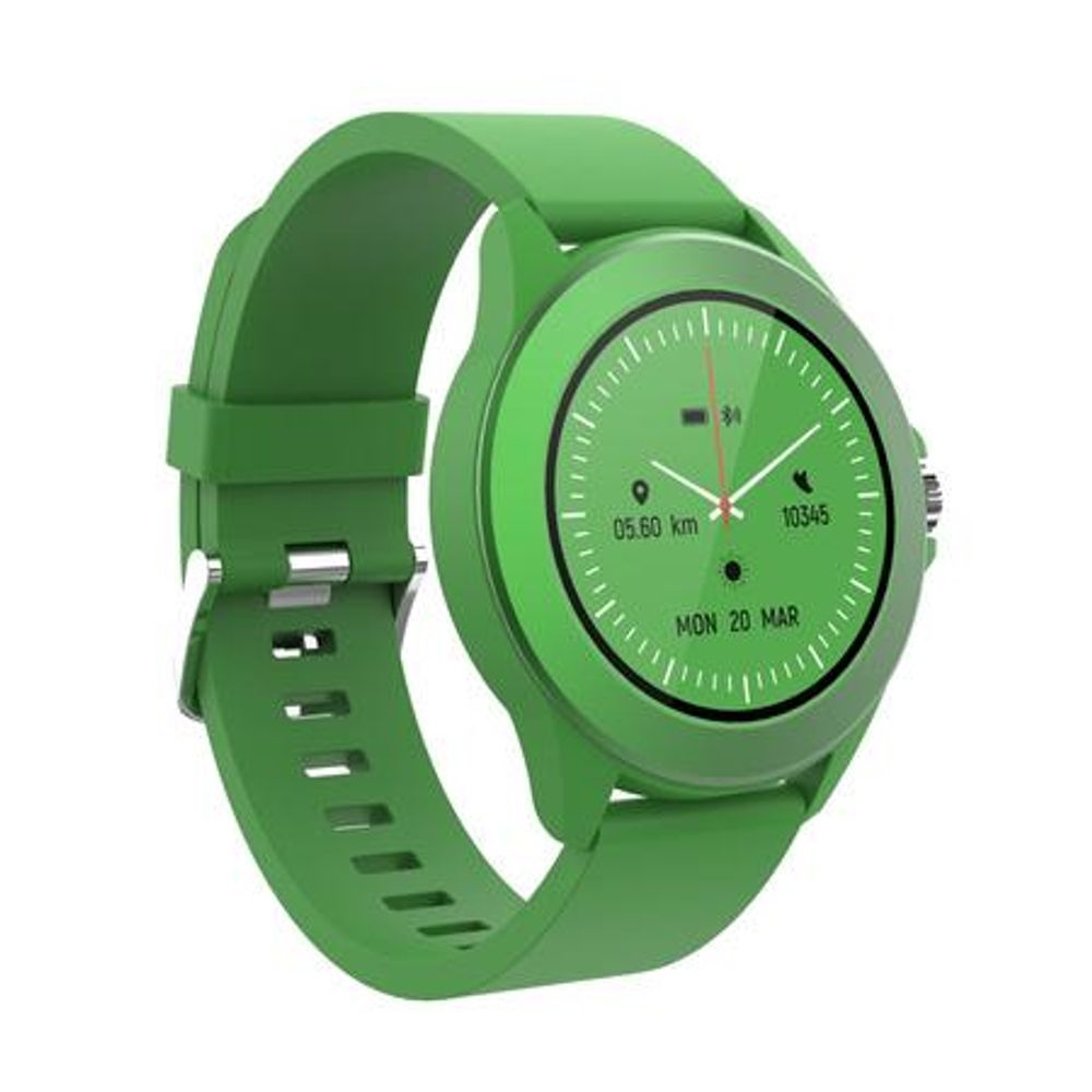 Forever Colorum CW-300 Smartwatch Tracker impermeabile IP68 Multi-Sport Funzione, Bluetooth, Notifiche da App, Controllo Musica per Android iOS Verde