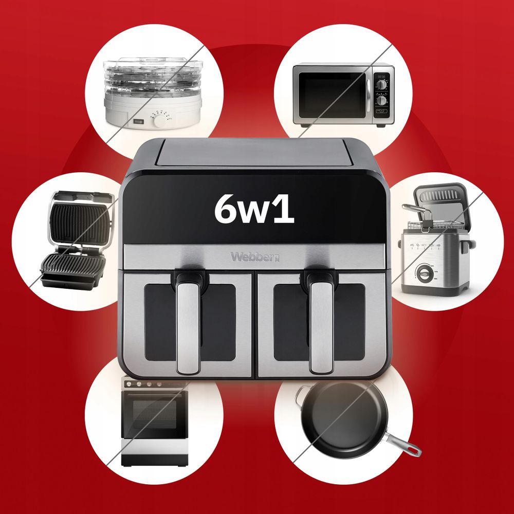 Osm automatických programů horkovzdušné fritézy Webber AF900