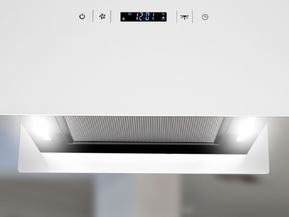 LED-Beleuchtung der Insel-Dunstabzugshaube BOX400W