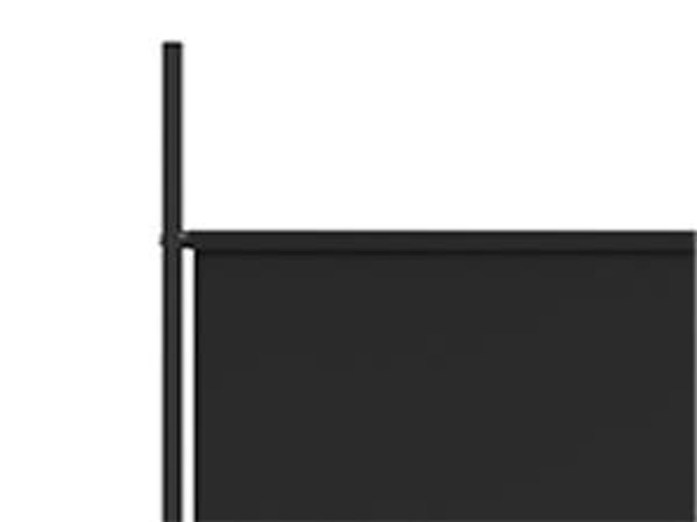 vidaXL 5-tlg. Paravent Schwarz 250x200 cm Stoff