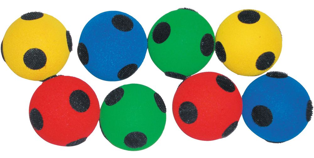 Spordas Softbälle Set - 8 Stück Klettverschluss Spielbälle