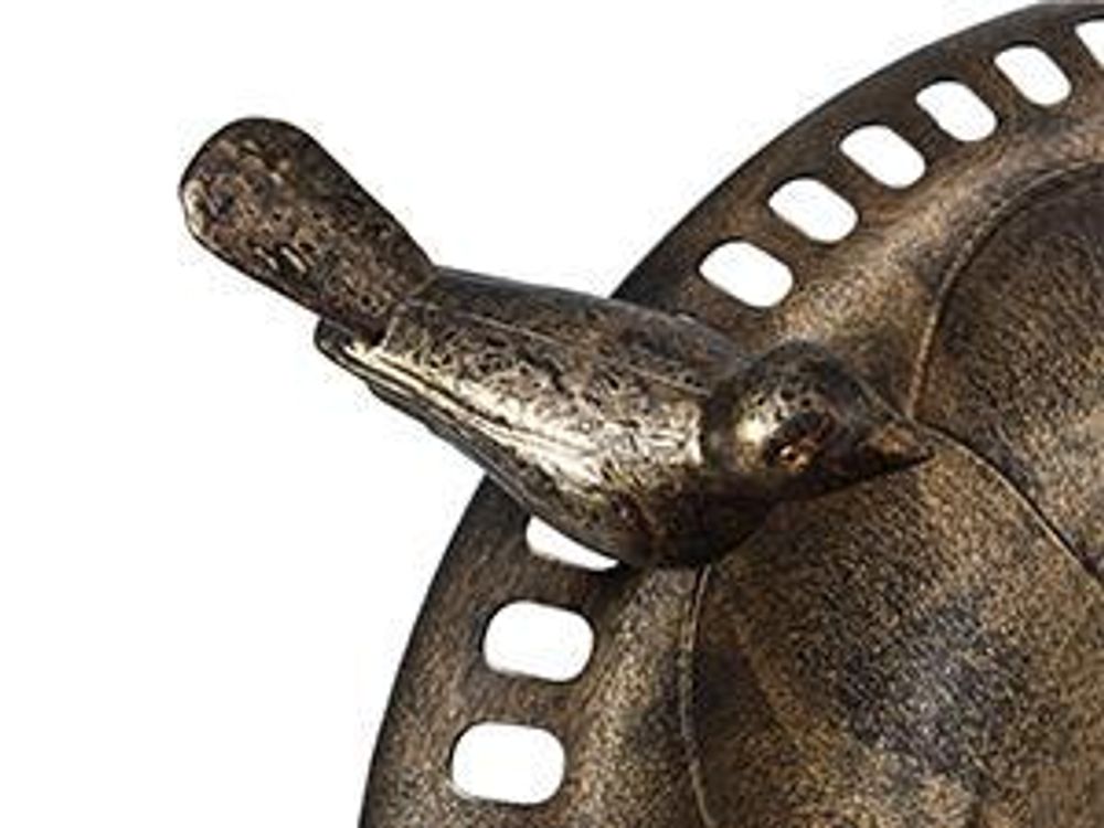 vidaXL Vogelbad Bronzen Kunststoff