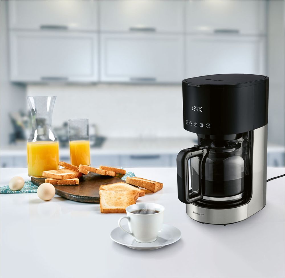 SILVERCREST Kaffeemaschine Smart Home SKMS 900 A1 Programmierbar WLANFunktion