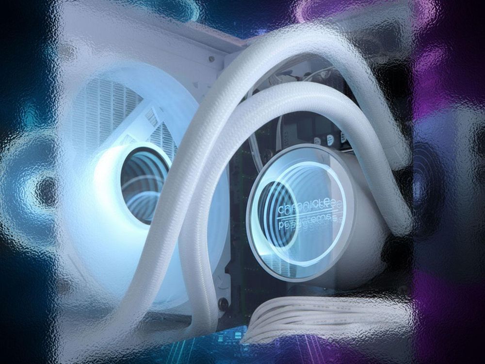 Chronicle Gaming PC Triorama Intel, 12 Core 64 GB RAM 1 TB SSD Nvidia GeForce RTX 3050 Wasserkühlung W11 White