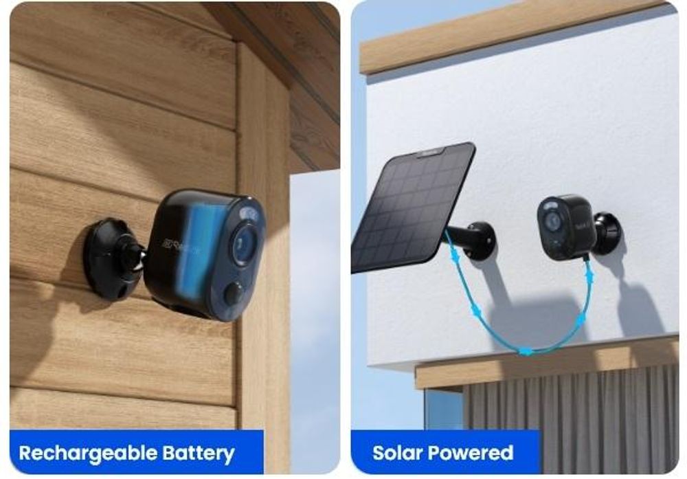 Reolink Argus 3 Ultra+Panel słoneczny, zewnętrzna kamera bezpieczeństwa 4K 8 MP, Wi-Fi 5/2,4 GHz, kolorowy noktowizor, inteligentne wykrywanie, 2-drożny dźwięk