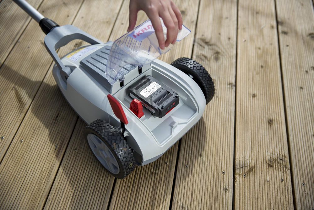 IKRA Akku Rasenmäher ICHM 20 | 20V | 21 cm Schnittbreite | Mulchfunktion | 3 Schnitthöhen 25–48 mm | für Rasen bis 50 m² | mit 2 Akkus 2,0 Ah & Lader