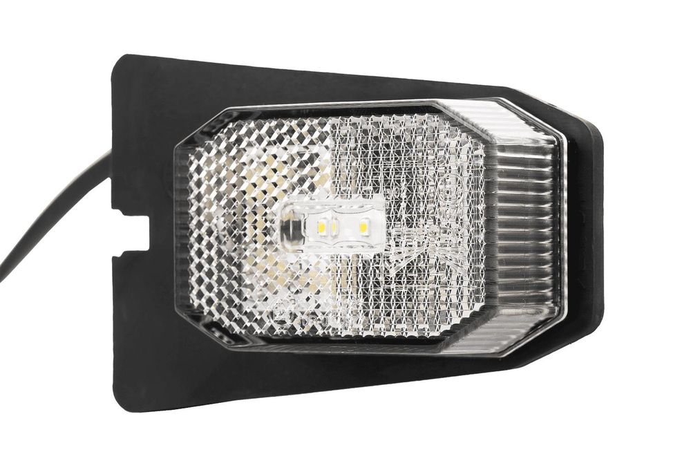 ASPÖCK FLEXIPOINT LED Umrissleuchte universal 12 V 65x 44x 28 mm IP6K9K E24 ADR Zone 2 mit Halterung 0,5 m Kabel für Anhänger