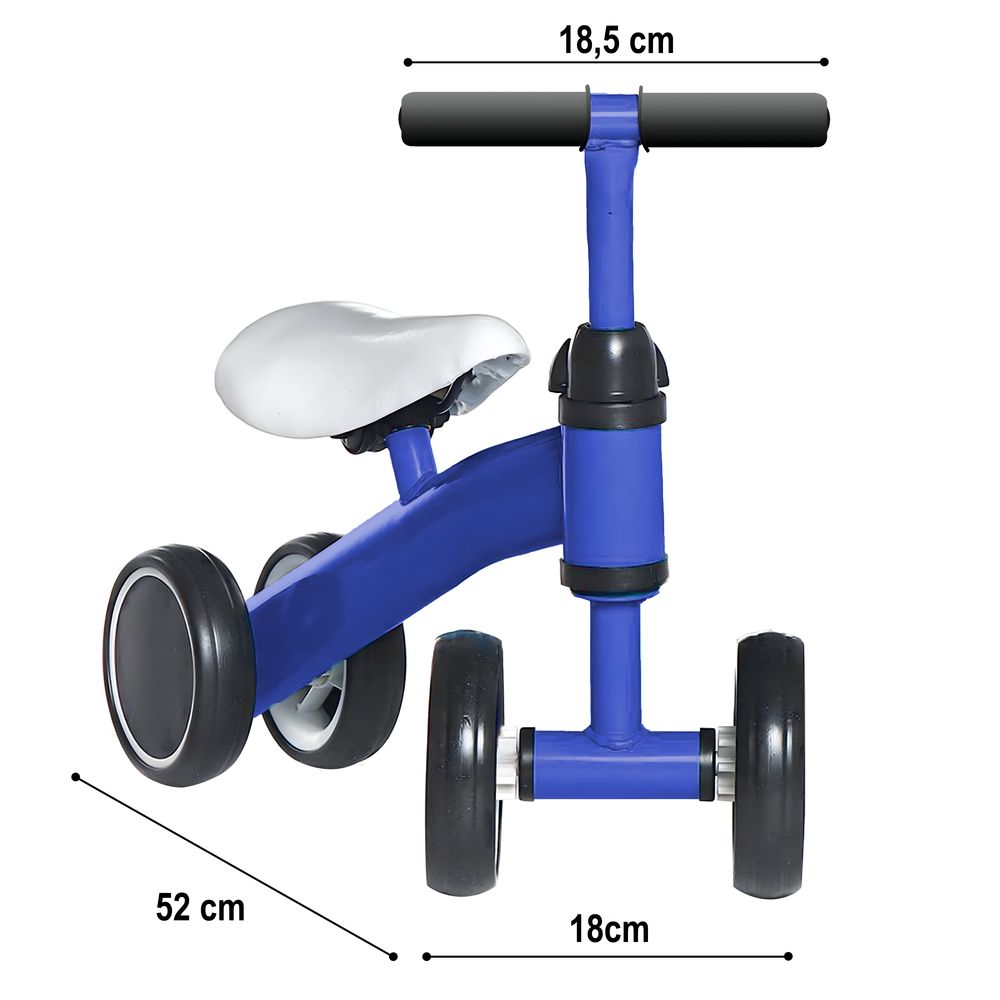 Laufrad ab 2 Jahre bis zu 25 kg Balance Fahrrad Kinderlaufrad Lauflernrad Räder Lenkrad Sattel Höhenverstellbar Leicht für Kinder 1-3 Jahre Blau Retoo