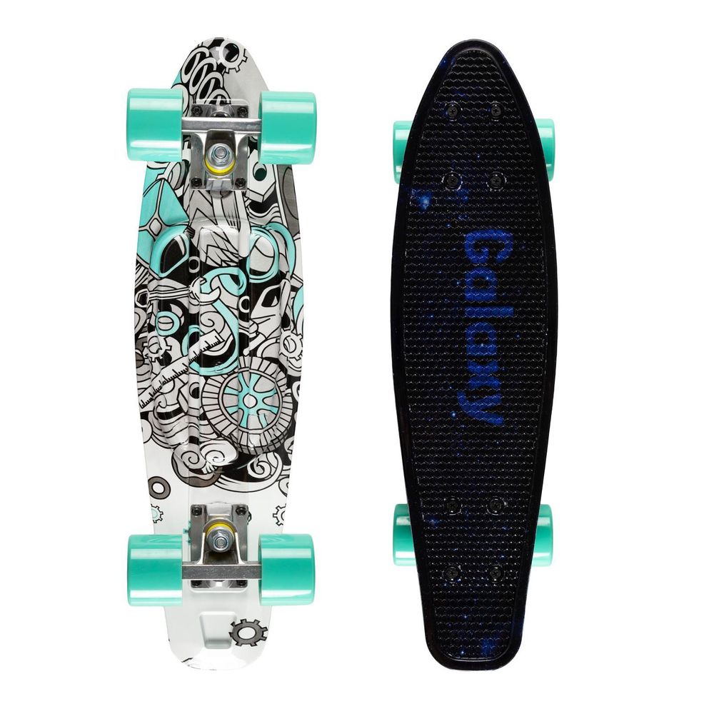 Kinderskateboard QKIDS Galaxy Anti-Rutsch ABEC-7 flerfarbig 3 Jahre+