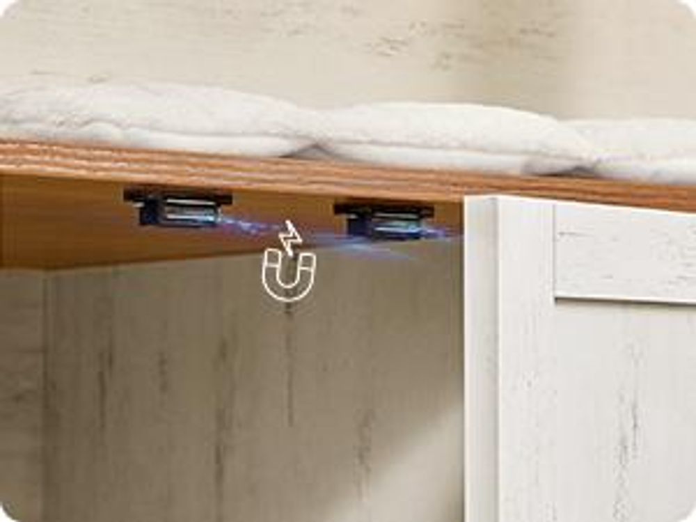 FEANDREA Kratzbaum mit Liegemulde, Katzenbaum 170 cm hoch, Katzenhöhle, Katzenklo-Schrank, braun-weiß