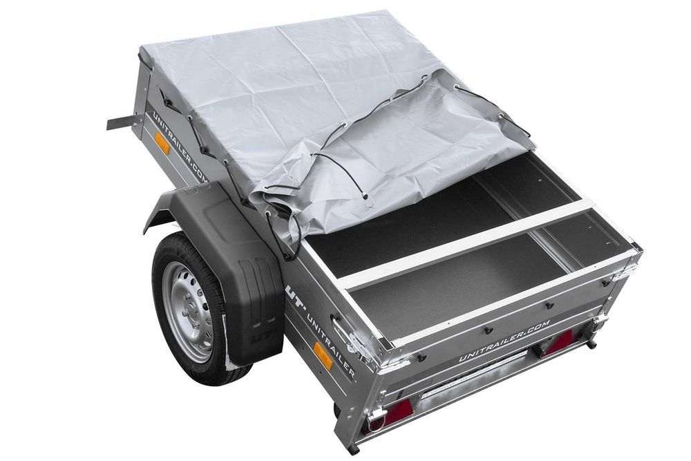 Kleinanhänger für Pkw Garden Trailer 150 KIPP 150x106 cm 750 kg [mit Flachplane, Planenträgern, Stützrad]