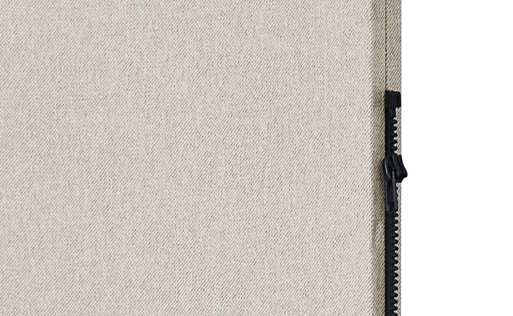 Detailbild Reißverschluss an Trennwand